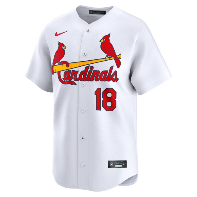 Jordan Walker St. Louis Cardinals Home Limited Player Jersey - White - Image 2