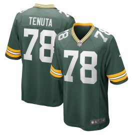 Luke Tenuta 78 Green Bay Packers Men Home Game Jersey - Green