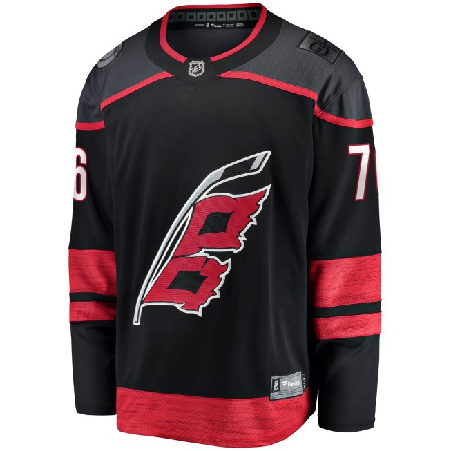 Brady Skjei Carolina Hurricanes Fanatics Home Breakaway Jersey - Black - Image 2