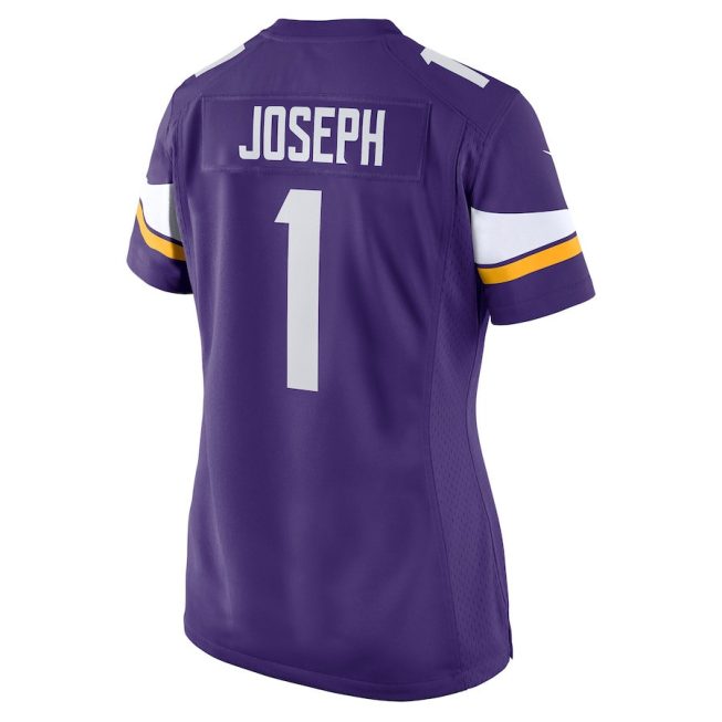 Greg Joseph 1 Minnesota Vikings Women Game Jersey - Purple - Image 3