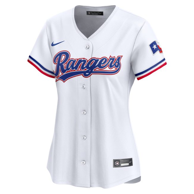 Texas Rangers Women's #1 Mom Home Limited Jersey - White - Image 2