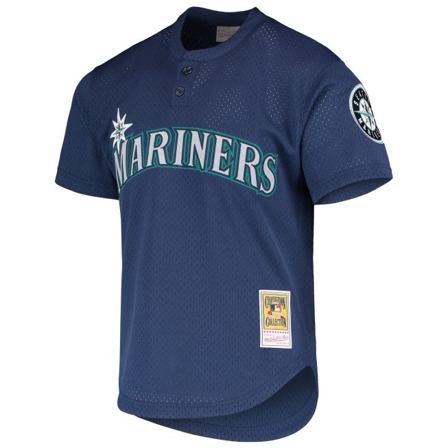 Ichiro Suzuki Seattle Mariners Mitchell & Ness Cooperstown Collection Mesh Batting Practice Jersey - Royal - Image 2