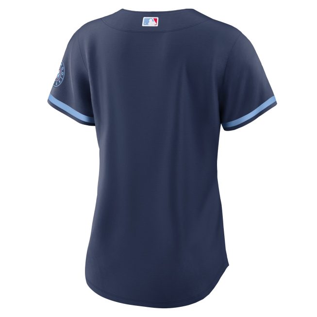 Chicago Cubs Women's City Connect Replica Jersey - Navy - Image 3