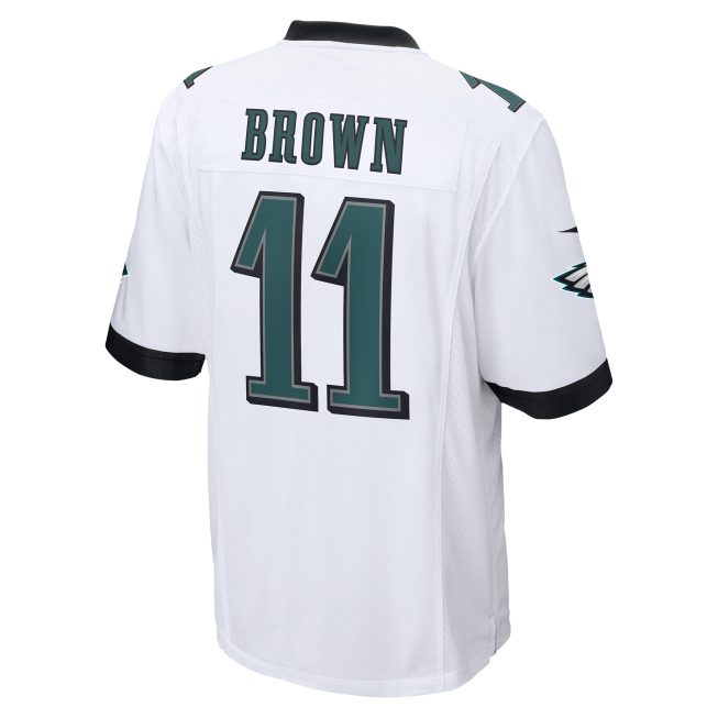 A.J. Brown Philadelphia Eagles Game Jersey - White - Image 3