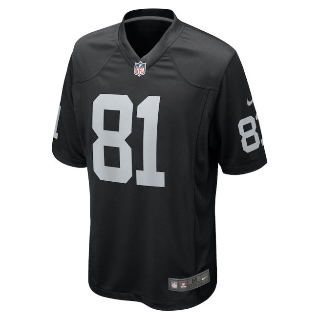Austin Hooper 81 Las Vegas Raiders Men Team Game Jersey - Black - Image 2