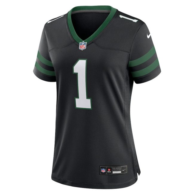 Ahmad Sauce Gardner 1 New York Jets Alternate Game Women Jersey - Legacy Black - Image 2