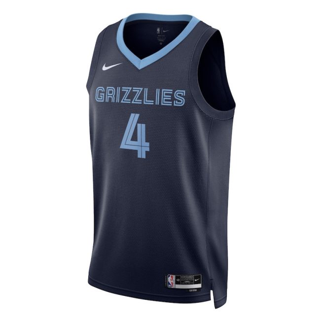 Steven Adams 4 Memphis Grizzlies Unisex Swingman Jersey - Icon Edition - Navy - Image 2