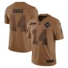 Stefon Diggs 14 Buffalo Bills 2023 Salute To Service Limited Jersey - Brown