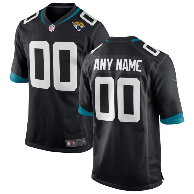 Jacksonville Jaguars Custom Game Jersey - Black