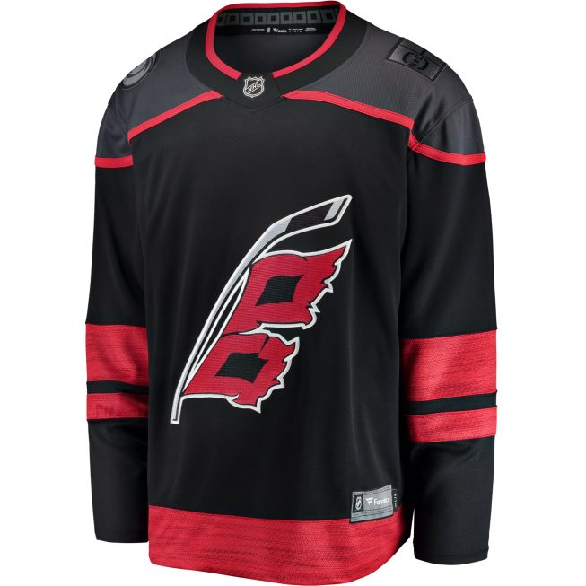 Carolina Hurricanes Fanatics Home Breakaway Jersey - Black - Image 2