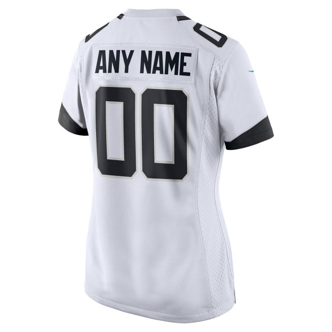 Jacksonville Jaguars Women's Custom Game Jersey - White - Image 3