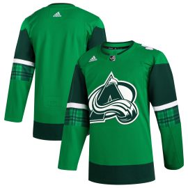 Colorado Avalanche 2023 St. Patrick's Day Primegreen Authentic Jersey - Kelly Green