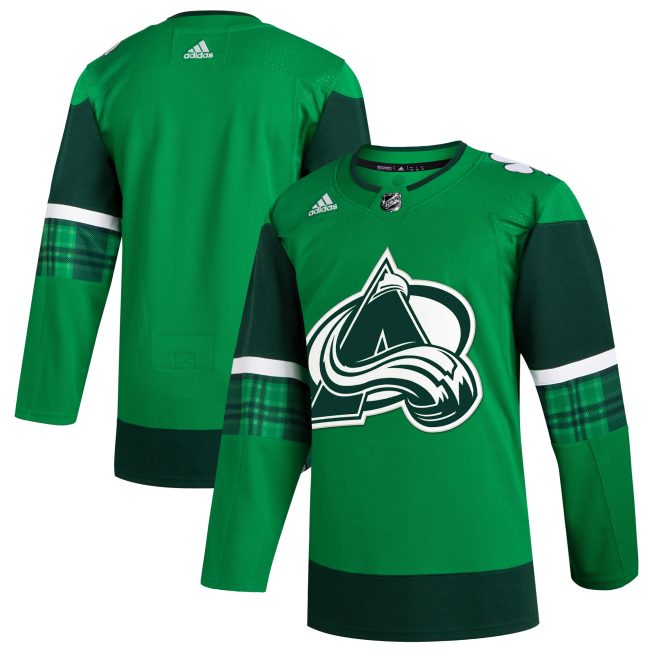 Colorado Avalanche 2023 St. Patrick's Day Primegreen Authentic Jersey - Kelly Green