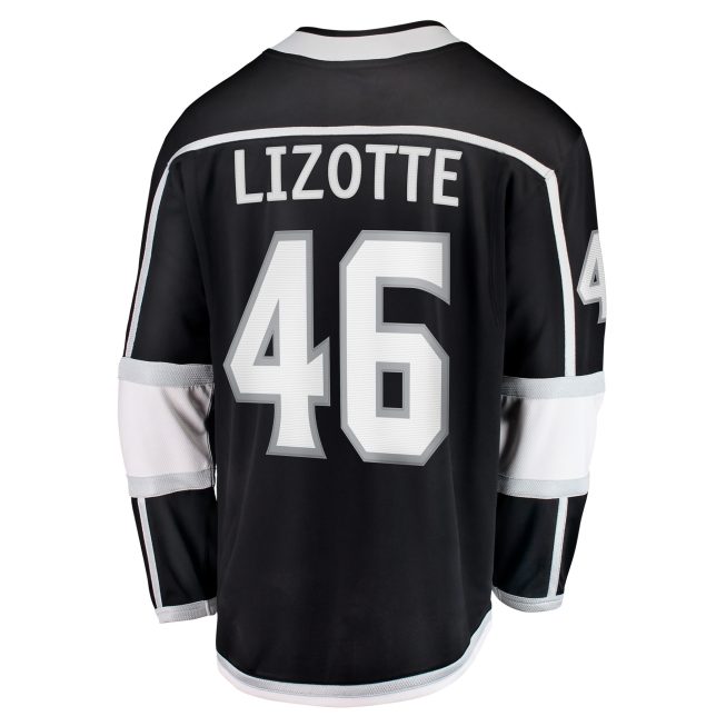 Blake Lizotte Los Angeles Kings Fanatics Home Breakaway Player Jersey - Black - Image 3