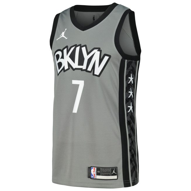 Kevin Durant Brooklyn Nets Swingman Player Jersey - Statement Edition - Gray - Image 2