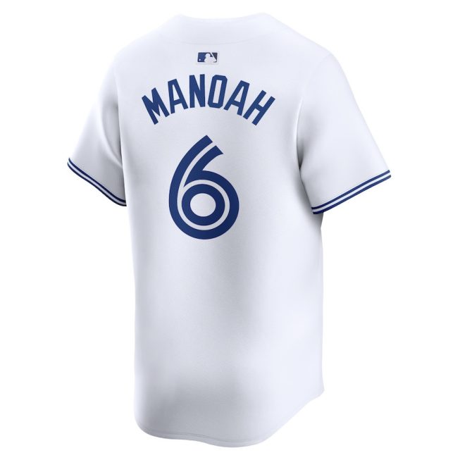 Alek Manoah 6 Toronto Blue Jays Home Limited Player Men Jersey - White - Image 3
