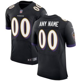 Baltimore Ravens Speed Machine Elite Custom Jersey - Black