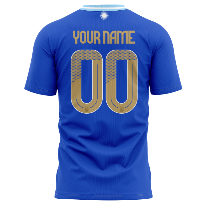 Argentina National Team 2024 Away Kits Custom AOP T-shirt - Blue - Image 3