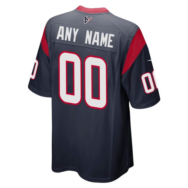 Houston Texans 2023 AFC South Division Champions Conquer Game Men Custom Jersey - Navy - Image 3