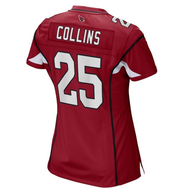 Zaven Collins 25 Arizona Cardinals Women GameJersey - Cardinal - Image 3