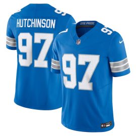 Aidan Hutchinson 97 Detroit Lions Vapor F.U.S.E. Limited Jersey - Men, Blue