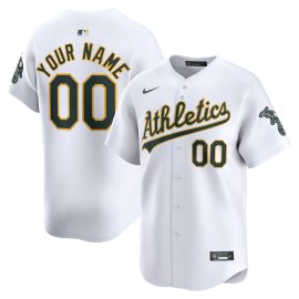 Oakland Athletics Home Limited Custom Jersey - White