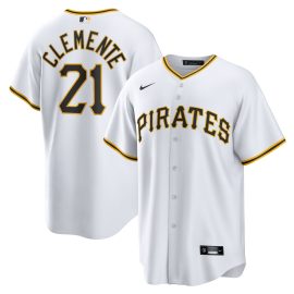 Roberto Clemente Pittsburgh Pirates Home Replica Player Name Jersey - White