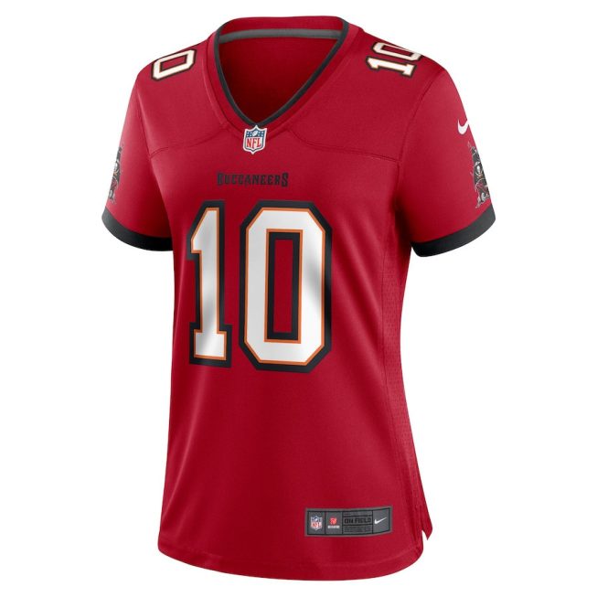 Trey Palmer 10 Tampa Bay Buccaneers Women Game Jersey - Red - Image 2