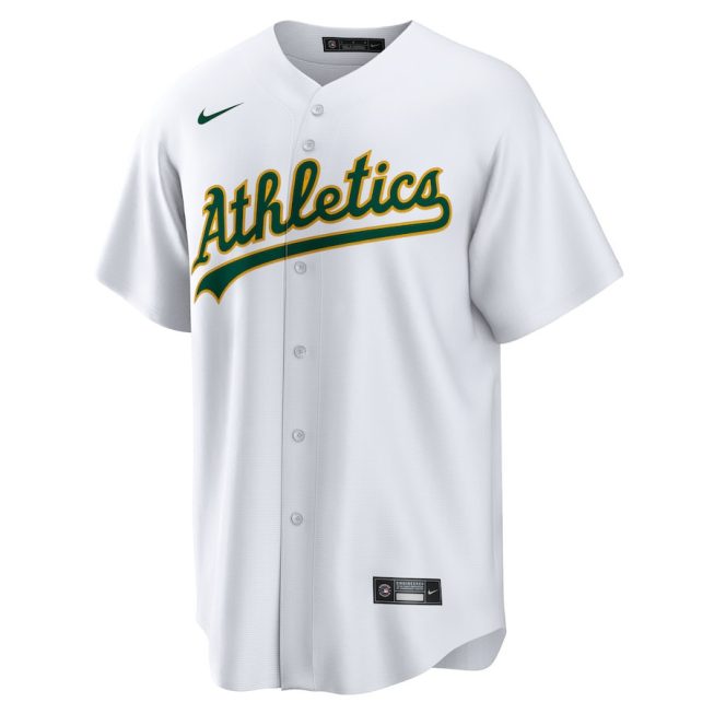 Brent Rooker 25 Oakland Athletics Home Men Jersey - White - Image 2