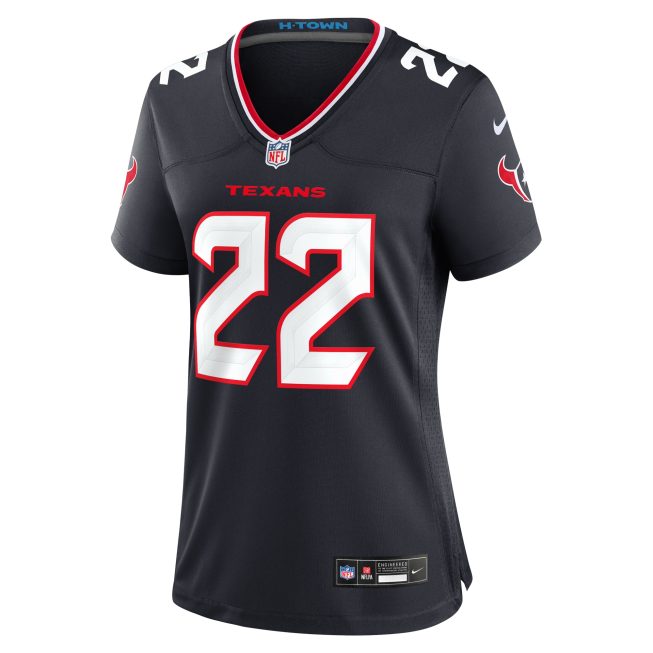 Josh Thompson Houston Texans Women's Team Game Jersey - Navy - Image 2