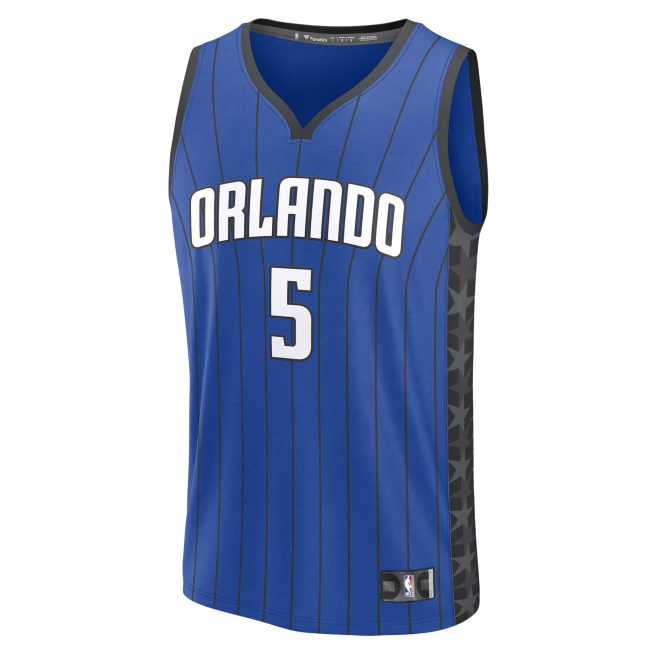 Paolo Banchero Orlando Magic Fanatics Youth Fast Break Replica Player Jersey - Statement Edition - Blue - Image 2
