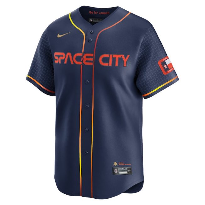 Yordan Alvarez 44 Houston Astros City Connect Limited Men Jersey - Navy - Image 2