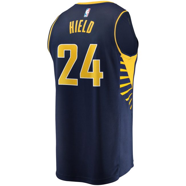 Buddy Hield Indiana Pacers Fanatics Fast Break Replica Jersey - Icon Edition - Navy - Image 3