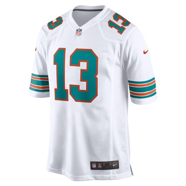 Dan Marino 13 Miami Dolphins Men Retired Jersey - White - Image 2