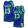 Steve Nash Dallas Mavericks Mitchell & Ness 1998/99 Hardwood Classics Marble Swingman Jersey - Blue