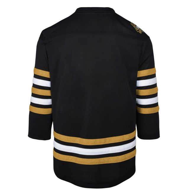Boston Bruins Youth 100th Anniversary Replica Jersey - Black - Image 3