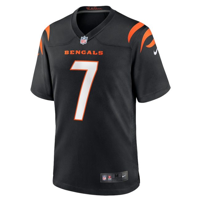 Boomer Esiason 7 Cincinnati Bengals Men Retired Jersey - Black - Image 2