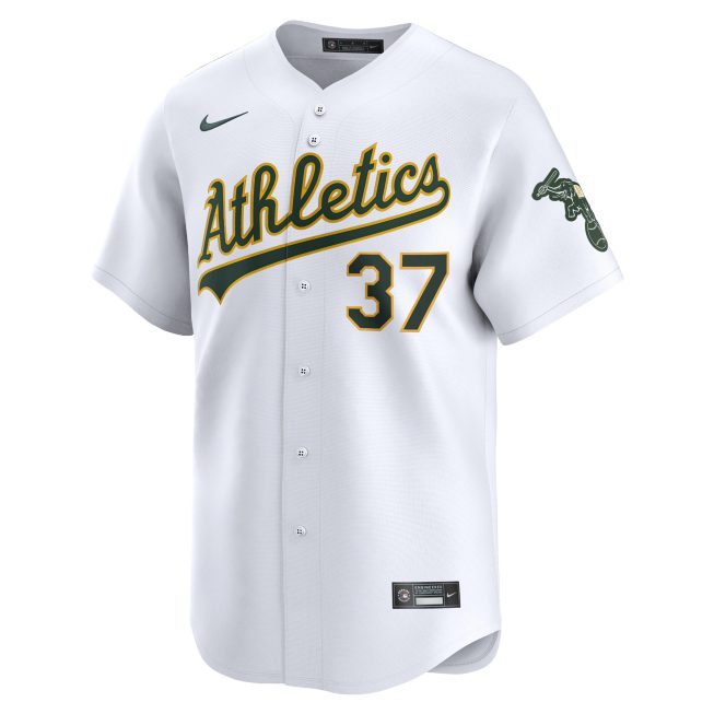 Tyler Soderstrom Oakland Athletics Home Limited Player Jersey - White - Image 2