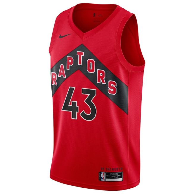 Pascal Siakam 43 Toronto Raptors Unisex Swingman Jersey - Icon Edition - Red - Image 2