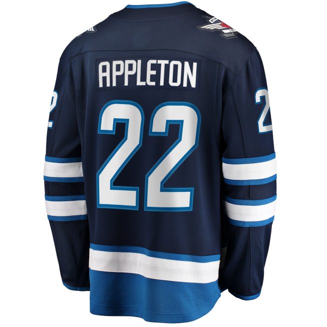 Mason Appleton Winnipeg Jets Fanatics Home Breakaway Jersey - Navy - Image 3