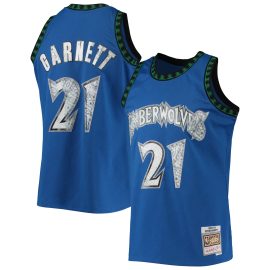 Kevin Garnett Minnesota Timberwolves Mitchell & Ness 2003/04 Hardwood Classics 75th Anniversary Diamond Swingman Jersey - Blue