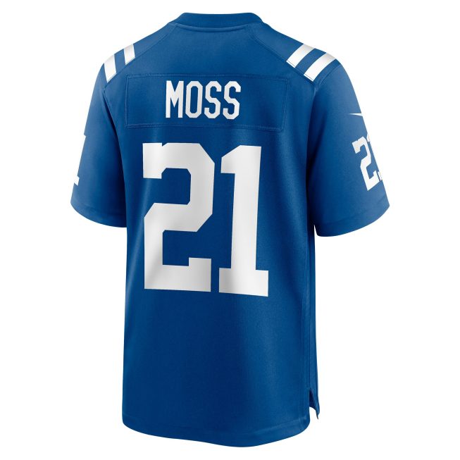 Zack Moss Indianapolis Colts Game Player Jersey - Royal - Image 3