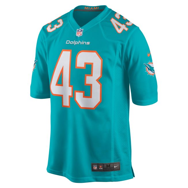 Andrew Van Ginkel Miami Dolphins Game Jersey - Aqua - Image 2