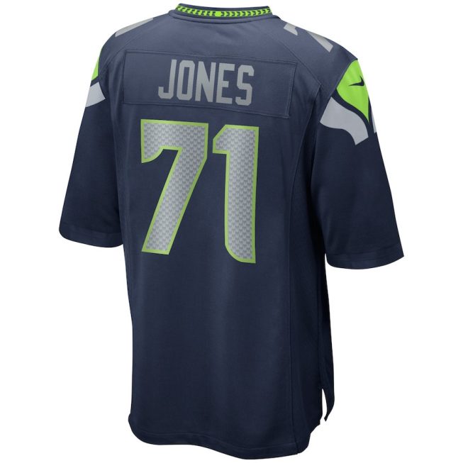 Walter Jones 71 Seattle Seahawks Men Game Retired Jersey - College Navy - Image 3