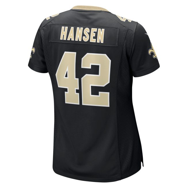 Chase Hansen New Orleans Saints Women's Game Jersey - Black - Image 3