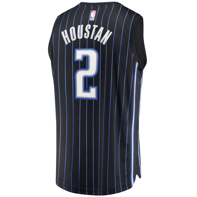 Caleb Houstan Orlando Magic Fanatics Fast Break Replica Jersey - Icon Edition - Black - Image 3