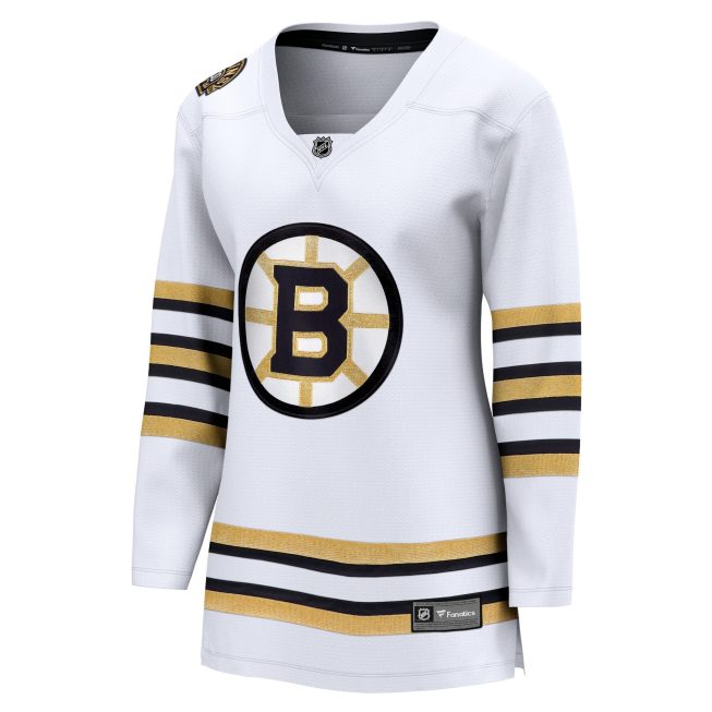 Boston Bruins Fanatics Women's 100th Anniversary Premier Breakaway Jersey - White - Image 2