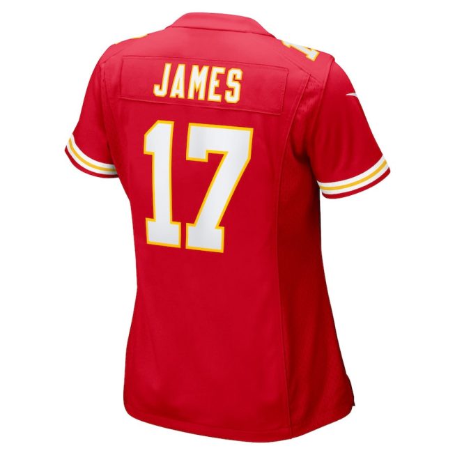 Richie James 17 Kansas City Chiefs Women Game Jersey - Red - Image 3