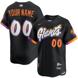 Custom San Francisco Giants Anthracite 2025 City Connect Limited Jersey