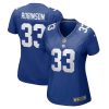 Aaron Robinson 33 New York Giants Women Game Jersey - Royal